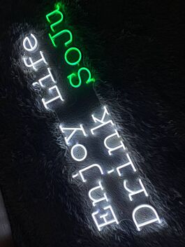 Enjoy Little Drink Soul LED-Neonschild für Bar und Wohnzimmer
