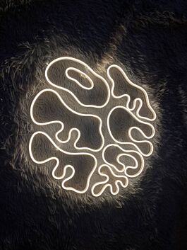 Abstrakte Linienform LED-Neonschild Wohnzimmer Studio