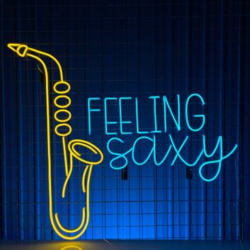FEELING saxy LED-Neonschild für Bar Musikclub