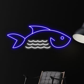 Fischsymbol LED-Neonschild für Restaurant oder Bar