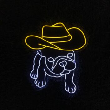 schlafender Hund mit Mütze LED-Neonschild Wohnzimmer Kinderzimmer
