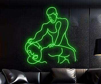 Massage Szene LED-Neonschild für Spa und Massagepraxis