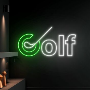 Golf LED Neonschild – Modernes Neon Sign im Golf-Design