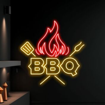 BBQ LED-Neonschild für Grillrestaurant und Bar