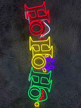 Ho Ho Ho LED-Neonschild Weihnachten Wohnzimmer