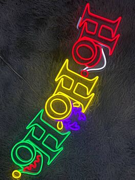 Ho Ho Ho LED-Neonschild Weihnachten Wohnzimmer