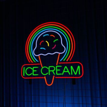 ICE CREAM LED-Neonschild für Café und Eisdiele
