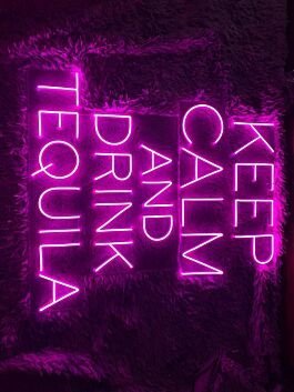 KEEP CALM AND DRINK TEQUILA LED-Neonschild für Bar Club