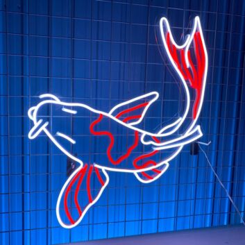 Koi Fisch LED-Neonschild Wohnzimmer Restaurant