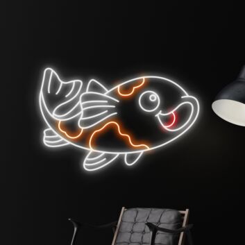 Brighten Up Your Space: Koi Fish Led Neon Sign – Perfect for Home Decor, Office Ambiance, Storefronts, Bars, and Animal Lovers’ Celebrations