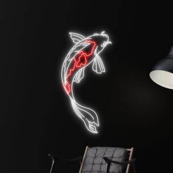 Koi Fisch LED-Neonschild Wohnzimmer Restaurant