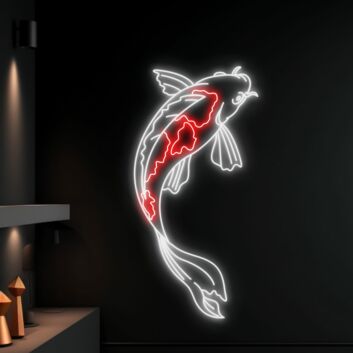 Koi Fisch LED-Neonschild Wohnzimmer Restaurant