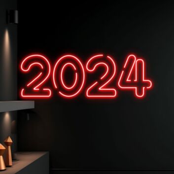 2024 LED-Neonschild Wohnzimmer Büro