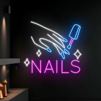 NAILS LED-Neonschild für Nagelstudio Schönheitssalon