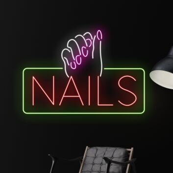 NAILS LED-Neonschild für Nagelstudio Salon