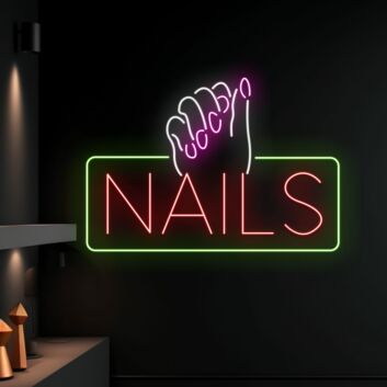 NAILS LED-Neonschild für Nagelstudio Salon
