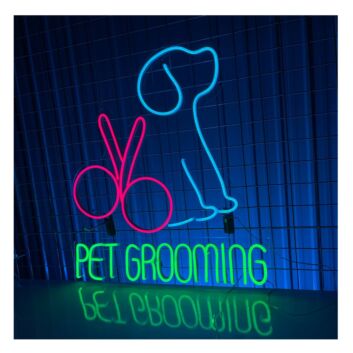PET GROOMING LED-Neonschild für Hundesalon Tierpflege