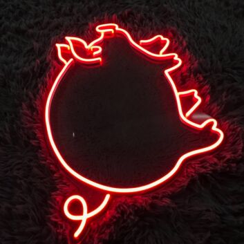 Schwein LED-Neonschild für Restaurant Metzgerei