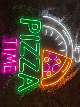 PIZZA TIME LED-Neonschild für Restaurant Küche