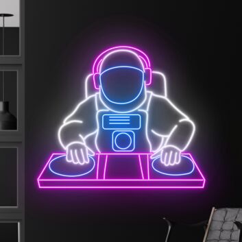 Astronaut DJ LED-Neonschild für Bar Club