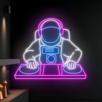 Astronaut DJ LED-Neonschild für Bar Club