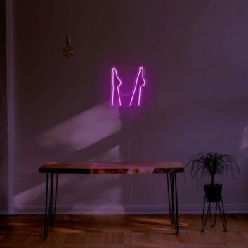 Beine und Füße LED-Neonschild für Wohnzimmer und Studio