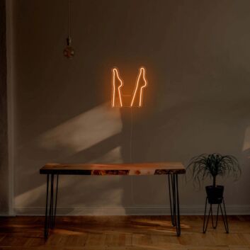 Sektflaschen LED-Neonschild für Bar und Wohnzimmer