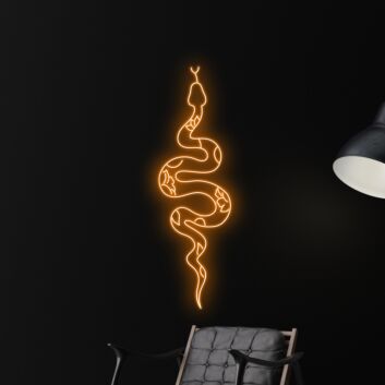 Schlange LED-Neonschild Wohnzimmer Bar