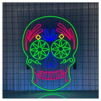 Zuckerschädel LED-Neonschild für Bar Club