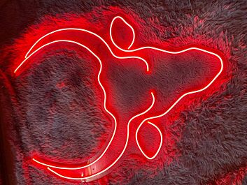 Stierkopf Umriss LED-Neonschild Wohnzimmer Bar