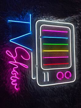 TV Show LED-Neonschild Wohnzimmer Entertainmentbereich