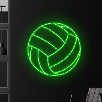 Volleyball LED-Neonschild für Sporthalle und Wohnzimmer