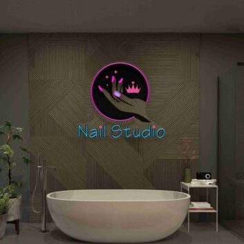 Nail Studio LED-Neonschild für Nagelstudio Schönheitssalon