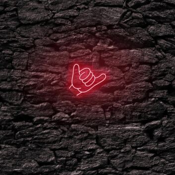 Shaka-Handzeichen LED-Neonschild für Bar Club