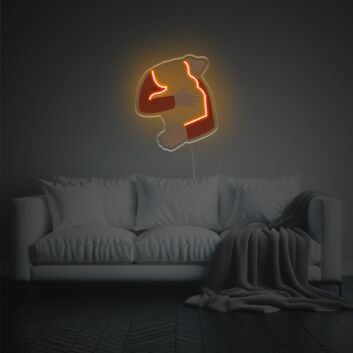 Umarmendes Paar LED-Neonschild mit UV-Druck für Wohnzimmer Schlafzimmer