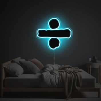 Geteiltzeichen LED-Neonschild Schlafzimmer