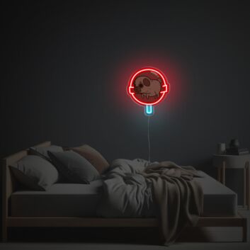 Französische Bulldogge im Lollipop LED-Neonschild aus Acryl