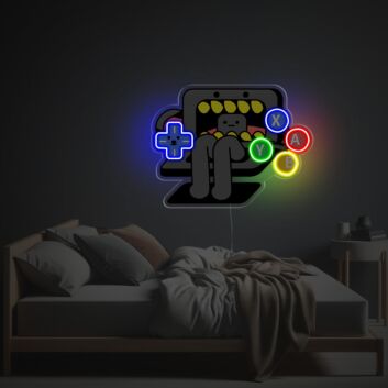 Gamepad Monster LED-Neonschild aus Acryl