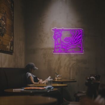 Abstraktes Frauenporträt LED-Neonschild moderne Neon Wanddekoration für Café Wohnzimmer oder Lounge