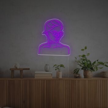 Minimalistisches Frauenporträt LED Neonschild moderne Neon Wanddekoration für Wohnzimmer Schlafzimmer oder Studio