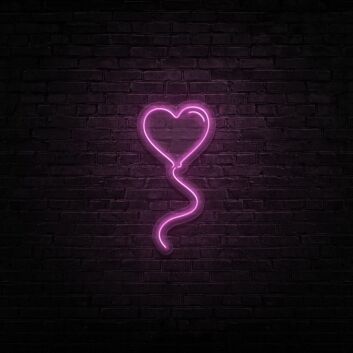 Herzluftballon LED-Neonschild Schlafzimmer Wohnzimmer