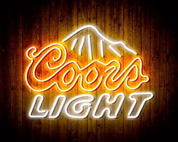 Coors Light LED-Neonschild Bar Pub