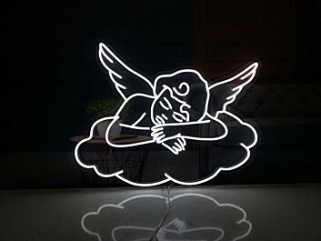 Engel auf Wolke LED-Neonschild Schlafzimmer Wohnzimmer
