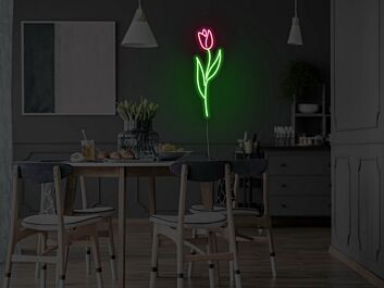 Tulpe LED-Neonschild Wohnzimmer Esszimmer