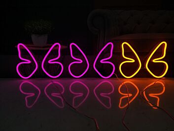 Schmetterling LED-Neonschild Wohnzimmer Schlafzimmer
