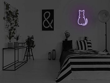 Katzen-Silhouette LED-Neonschild für Schlafzimmer Wohnzimmer
