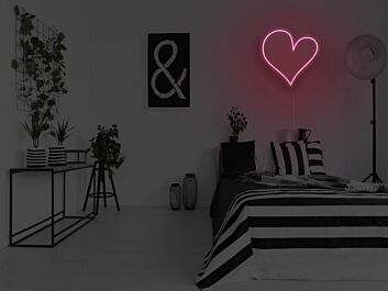 Herzsymbol LED-Neonschild für Schlafzimmer und Wohnzimmer