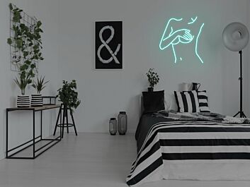 Abstrakte weibliche Körperlinie LED-Neonschild für Wohnzimmer Kunststudio