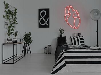 anatomisches Herz LED-Neonschild Schlafzimmer Wohnzimmer
