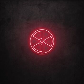 Radioaktivitätswarnsymbol LED-Neonschild für Bar und Gaming